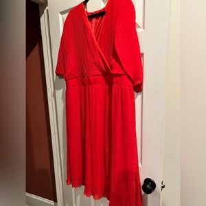 Boohoo Size 20 red dress, fits like a size 18. Worn once for 2 hours.